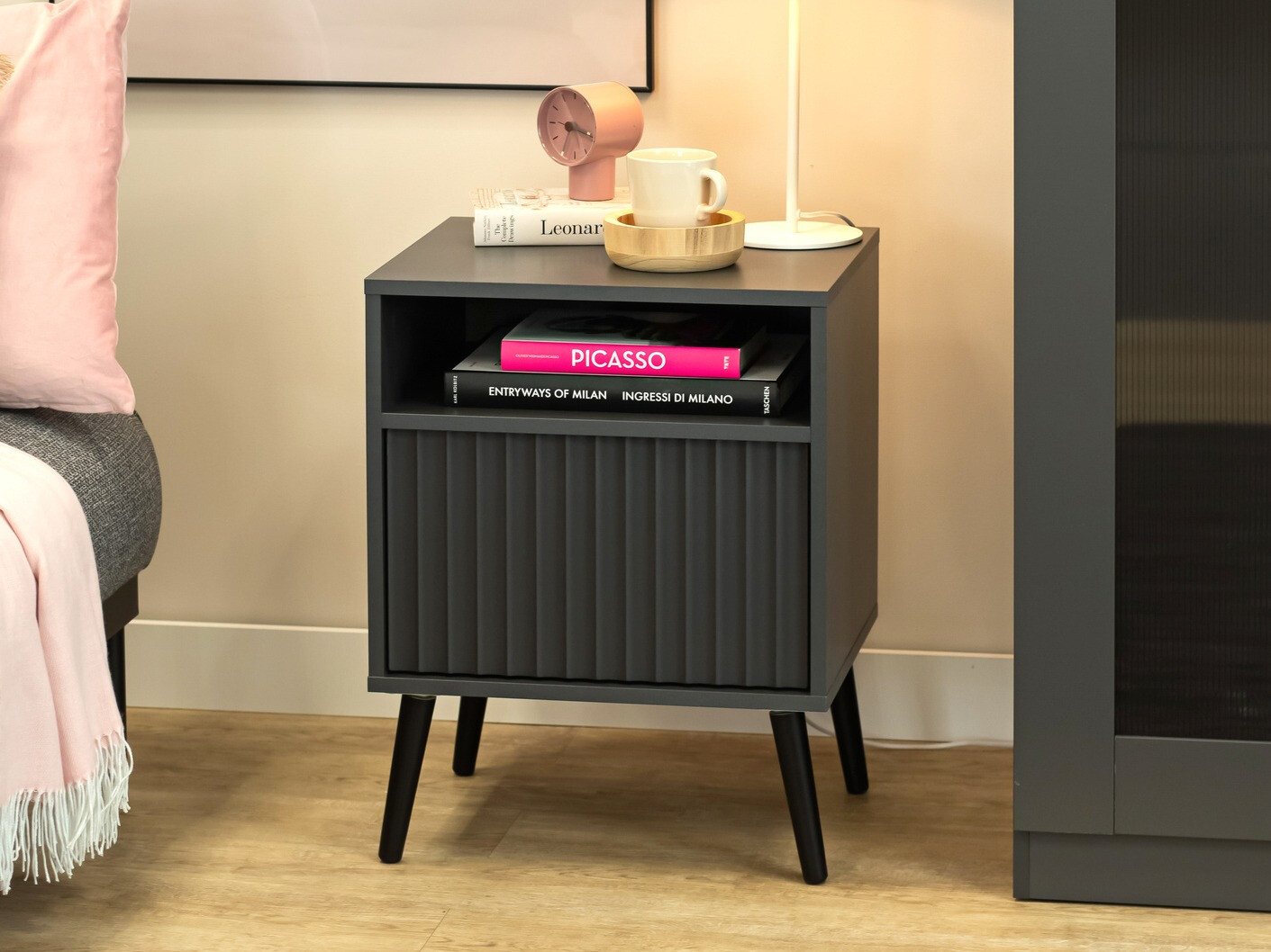 Bedside table Cirferi 106 (Anthracite)