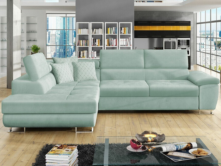 Corner sofa Comfivo Ruta II (Magic Velvet 2227 + Evo 29)