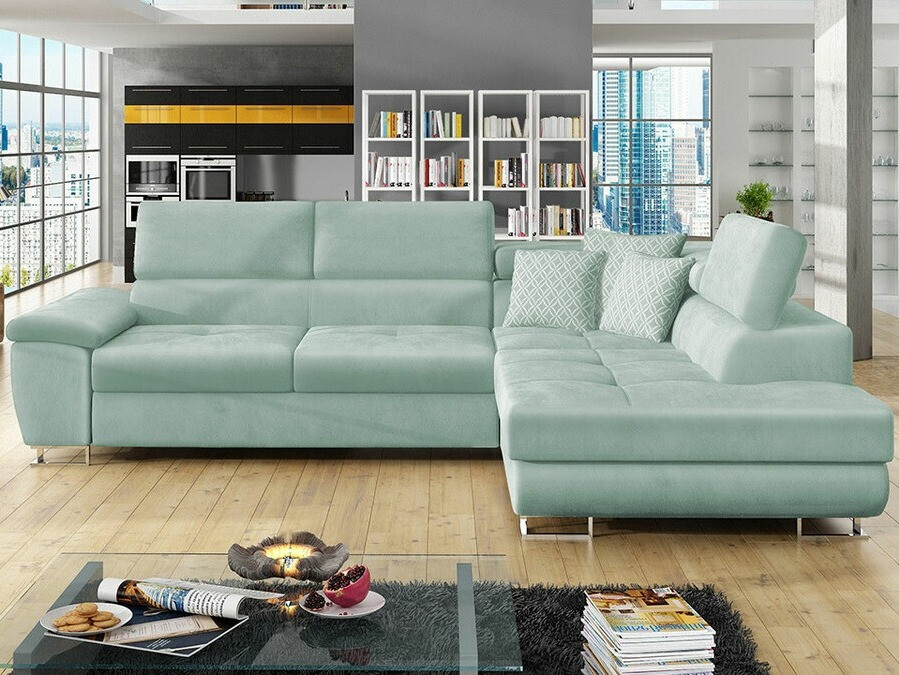 Corner sofa Comfivo Ruta II (Magic Velvet 2227 + Evo 29)