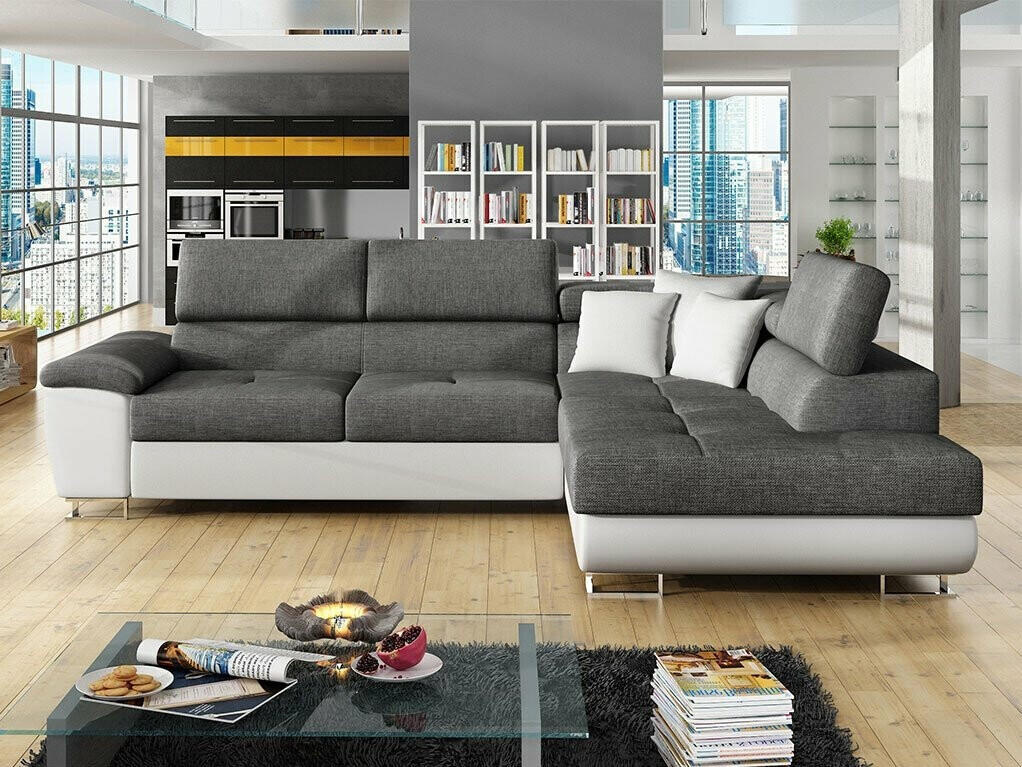 Corner sofa Comfivo Ruta II (Soft 017 + Lux 06 + Soft 017)