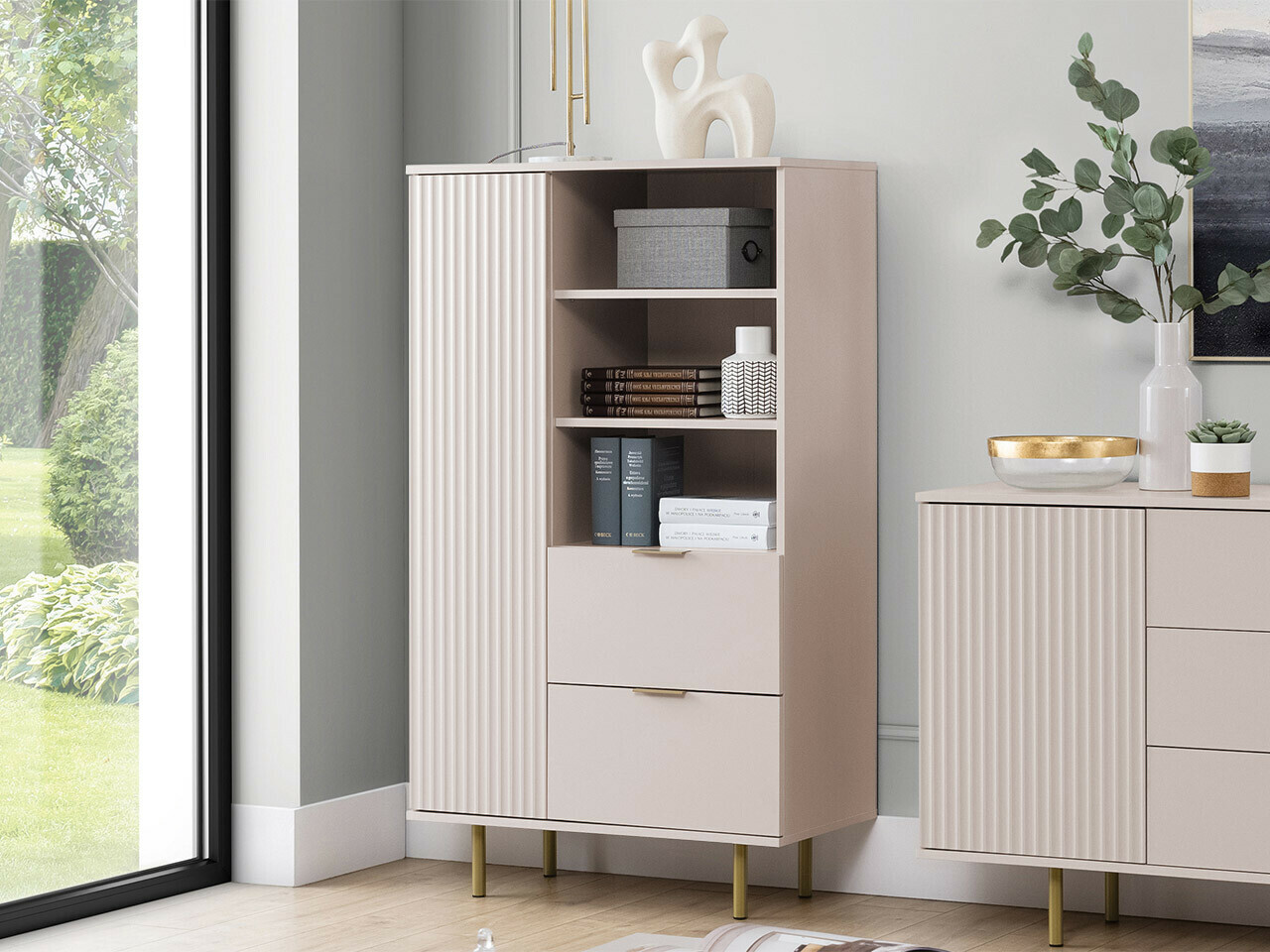 Bookcase Decus (Cashmere)