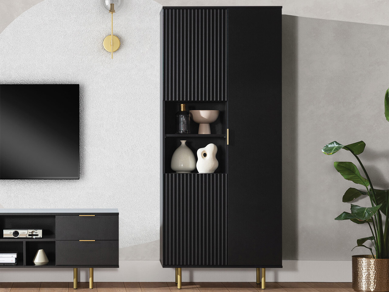 Bookcase Decus I (Black)