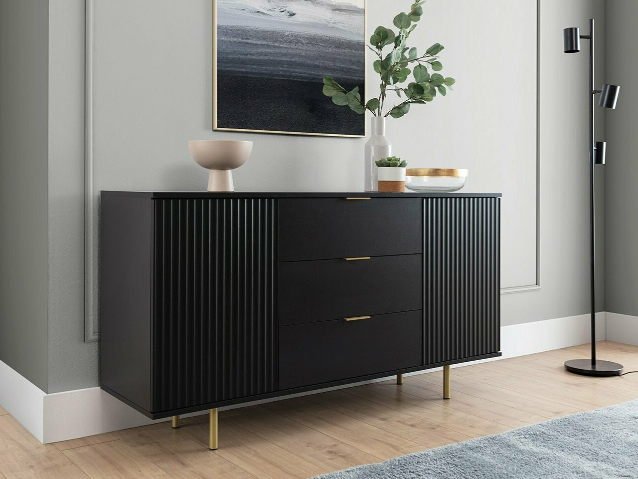 Chest of drawers Decus I (Black)