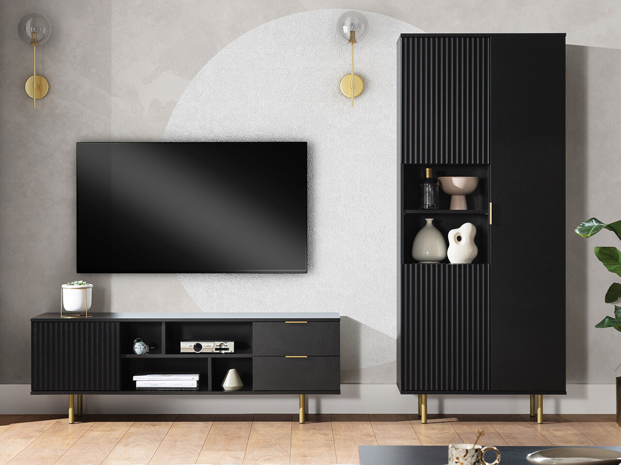 Living room set Decus III (Black)