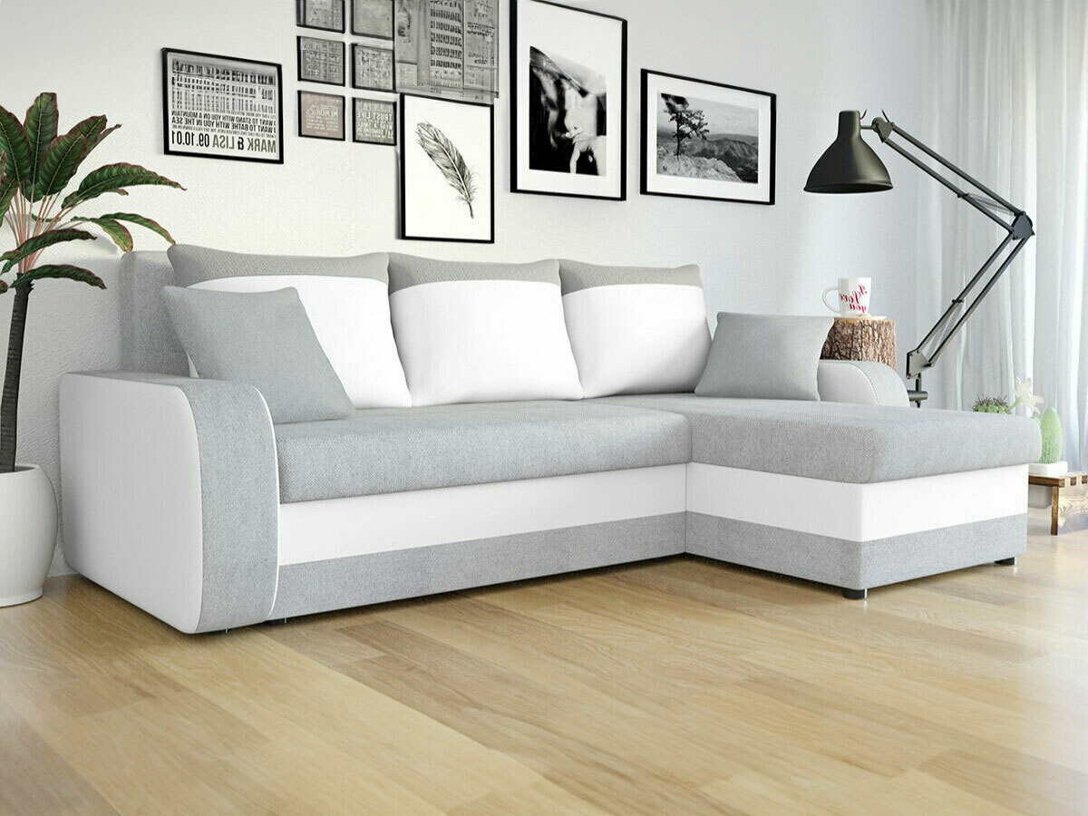 Corner sofa Comfivo 135 (Enzo 162 + Rain 01)