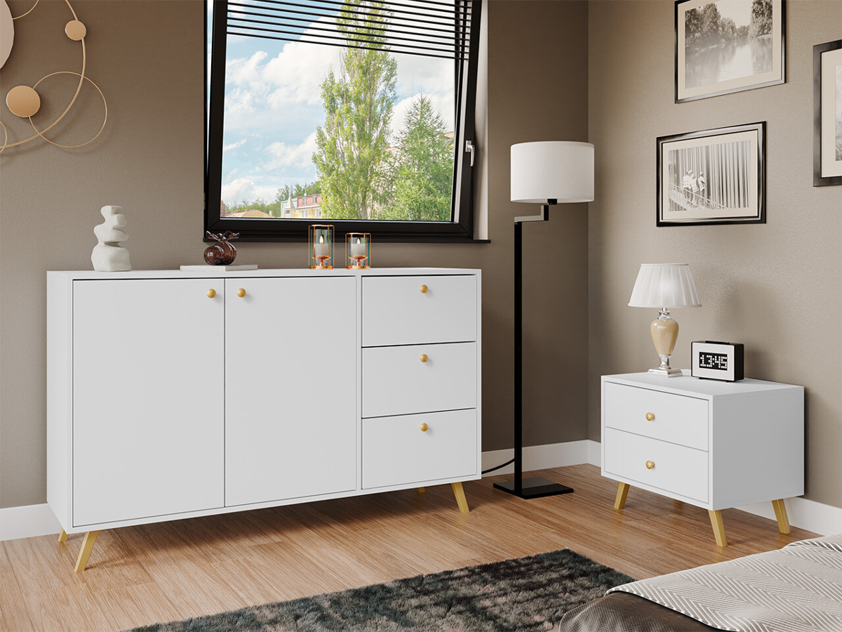 Bedside table Monfera 101 (White)