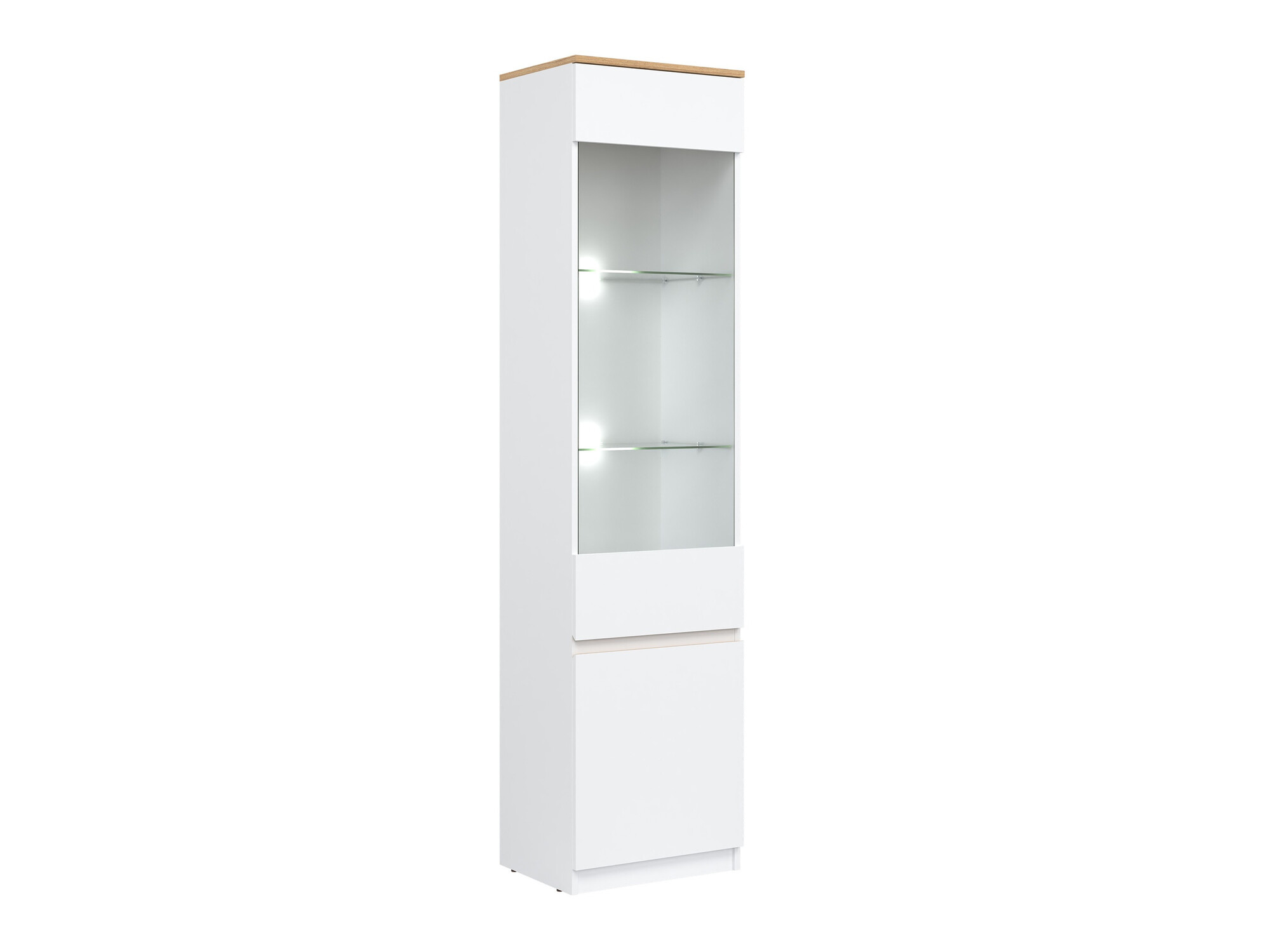 Bookcase Catelbi 121 (White + Oak)