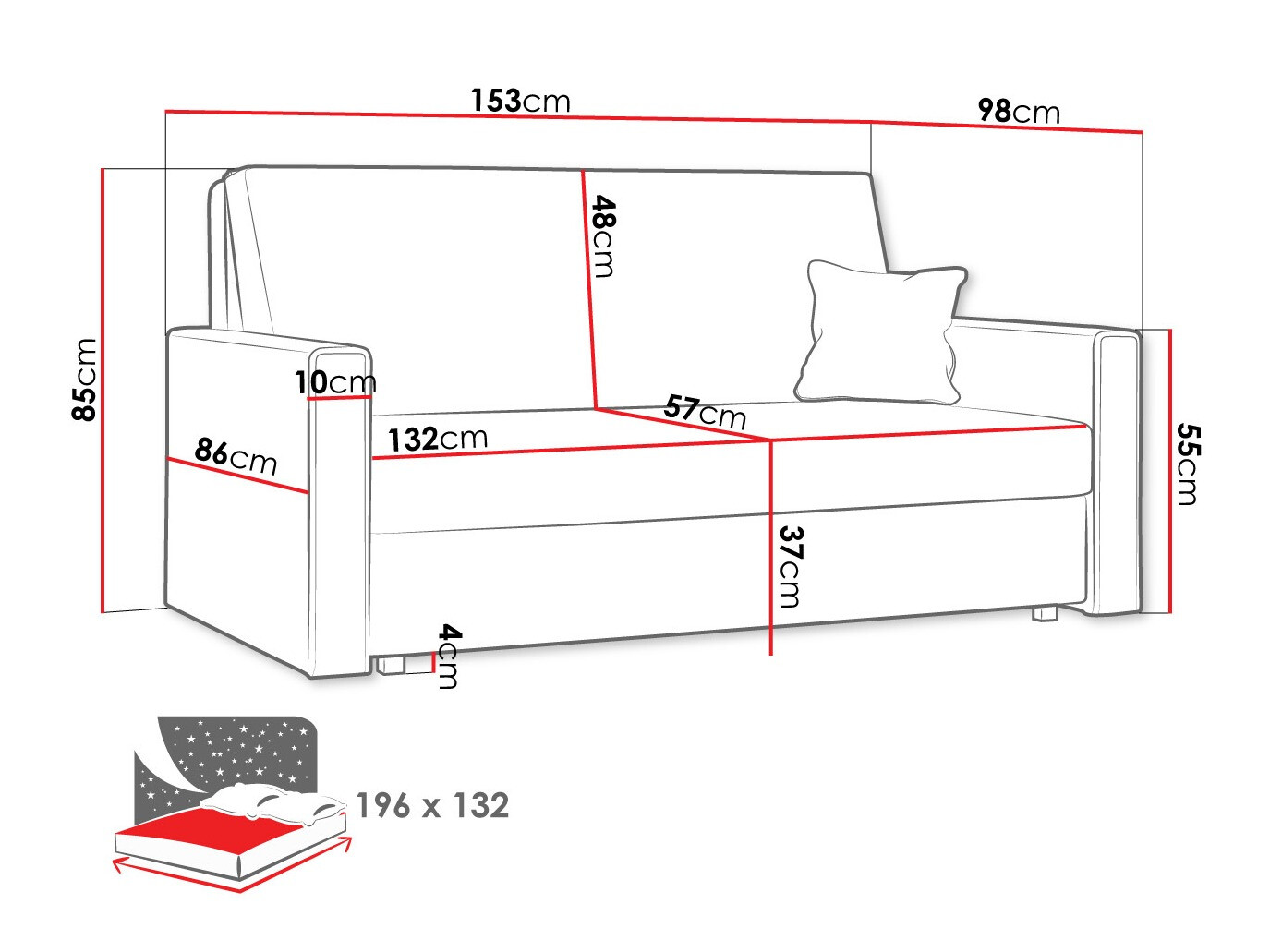 Sofa bed Morel III (Poso 05)