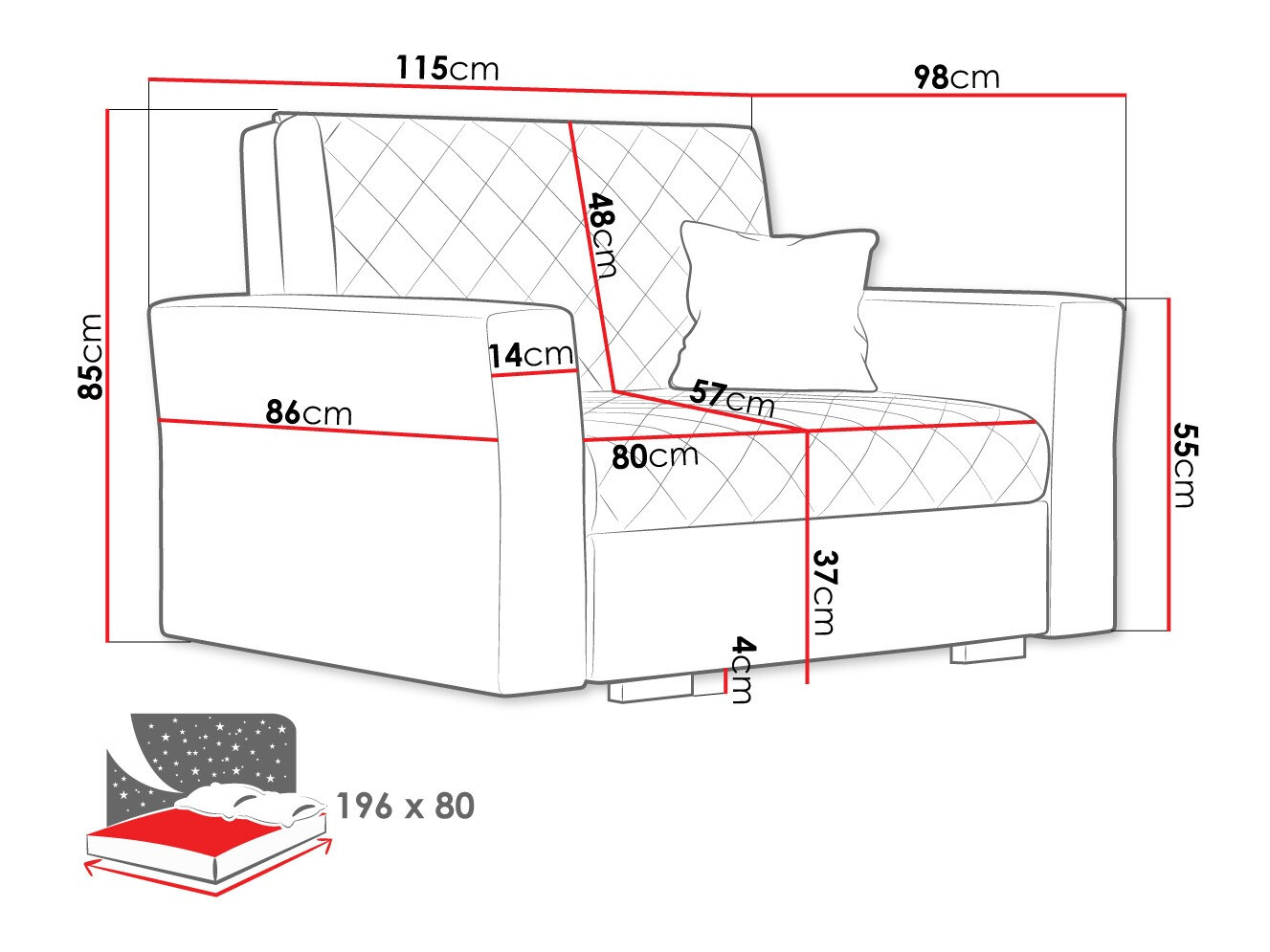 Armchair Clarona I (Zanzibar 190)