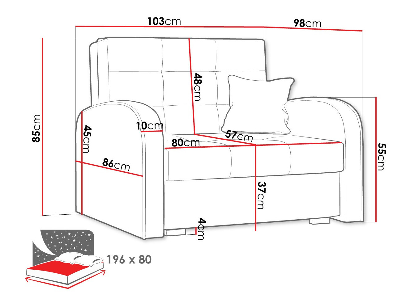 Armchair Silona I (Kronos 22)