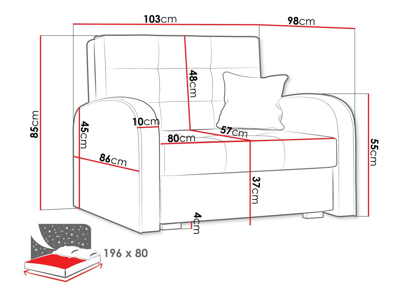 Armchair Silona I (Kronos 26)