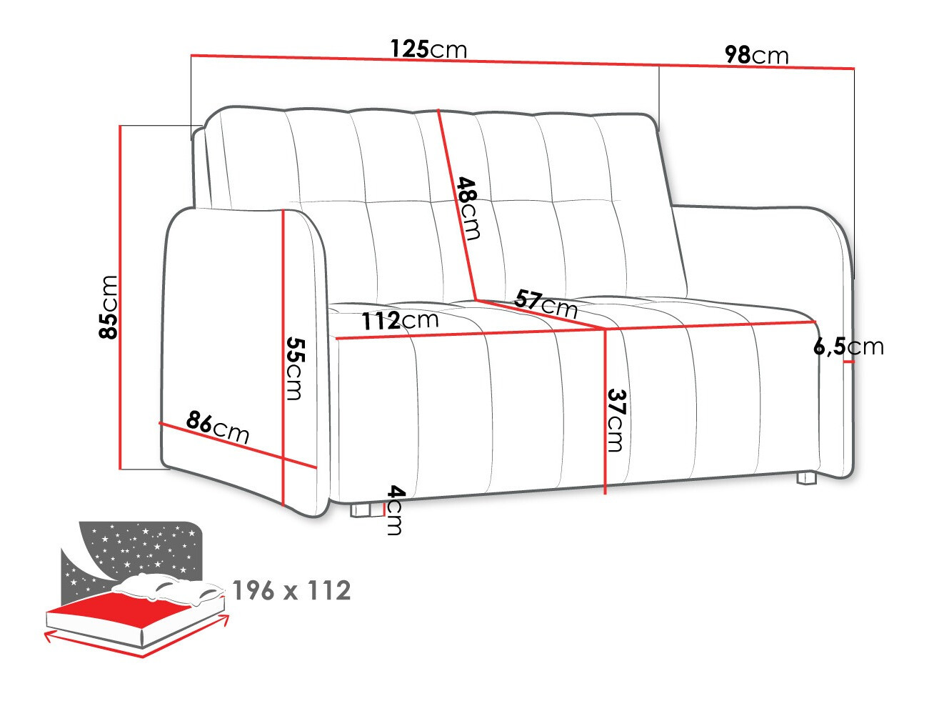 Sofa bed Aquarin II (Country 3)