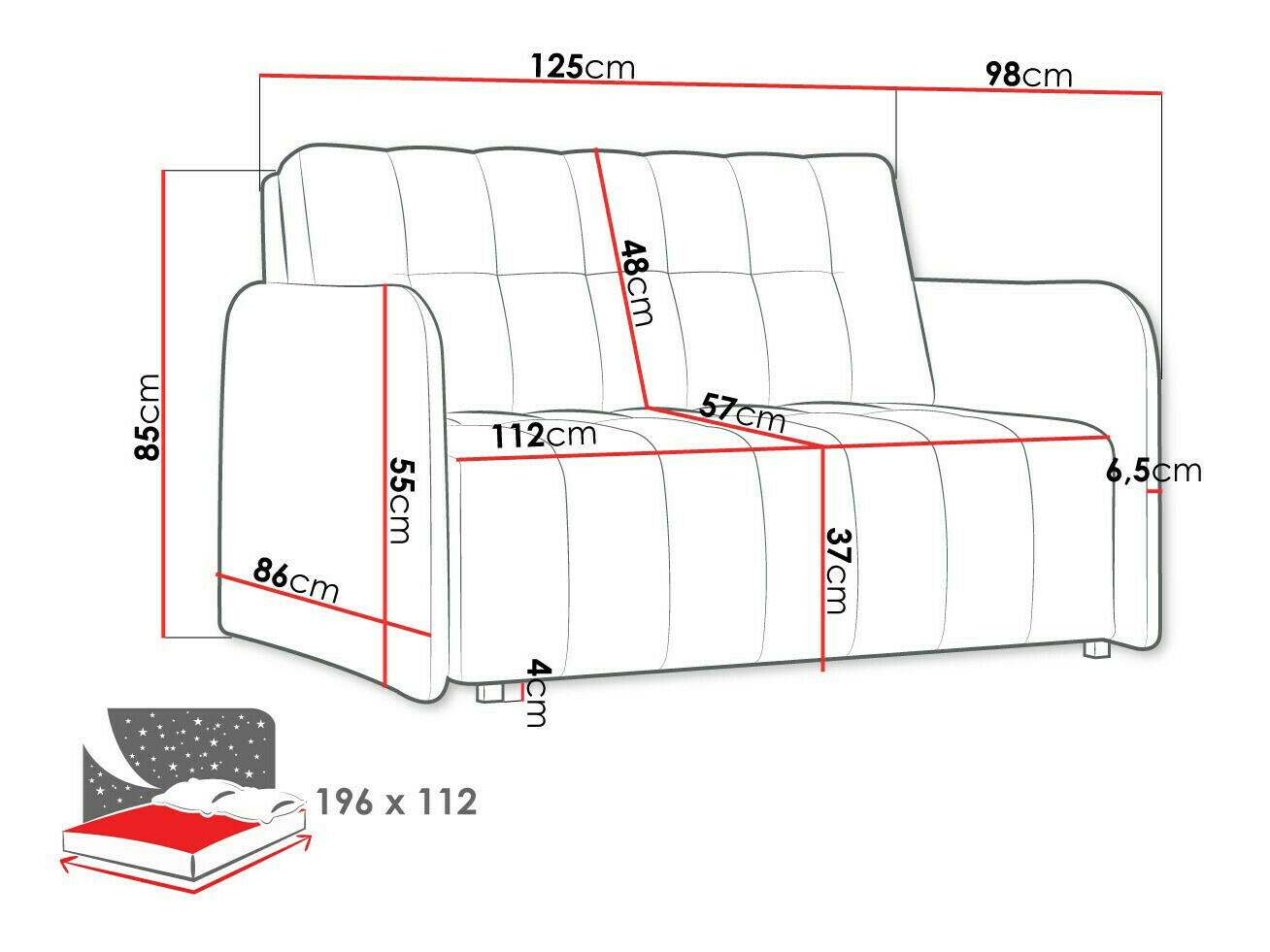 Sofa bed Aquarin II (Kronos 19)