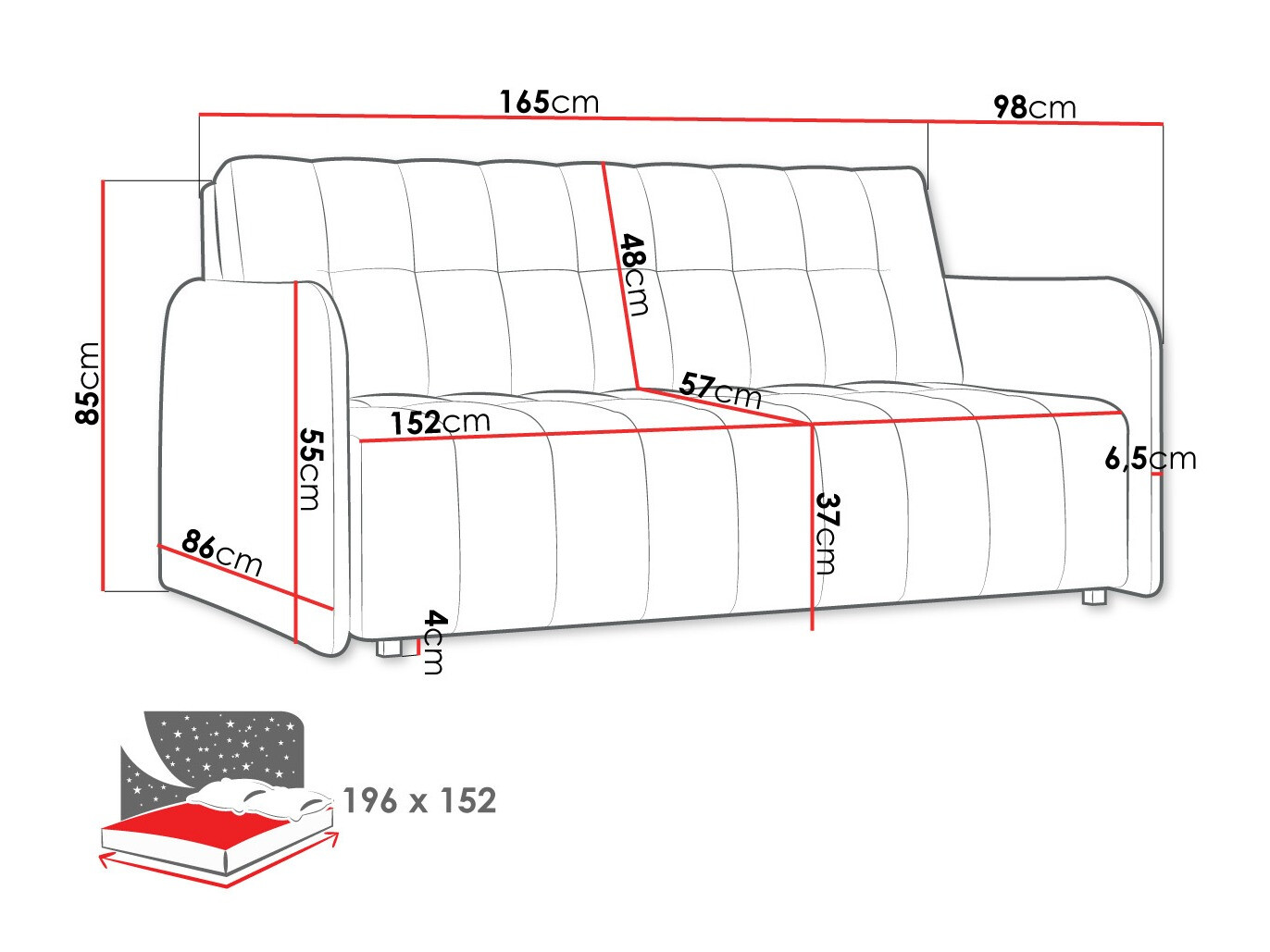 Sofa bed Aquarin IV (Kronos 19)