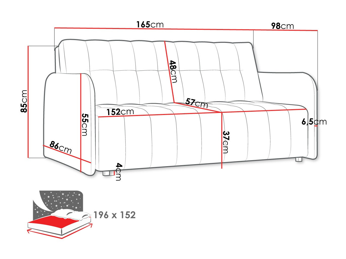 Sofa bed Aquarin IV (Kronos 22)