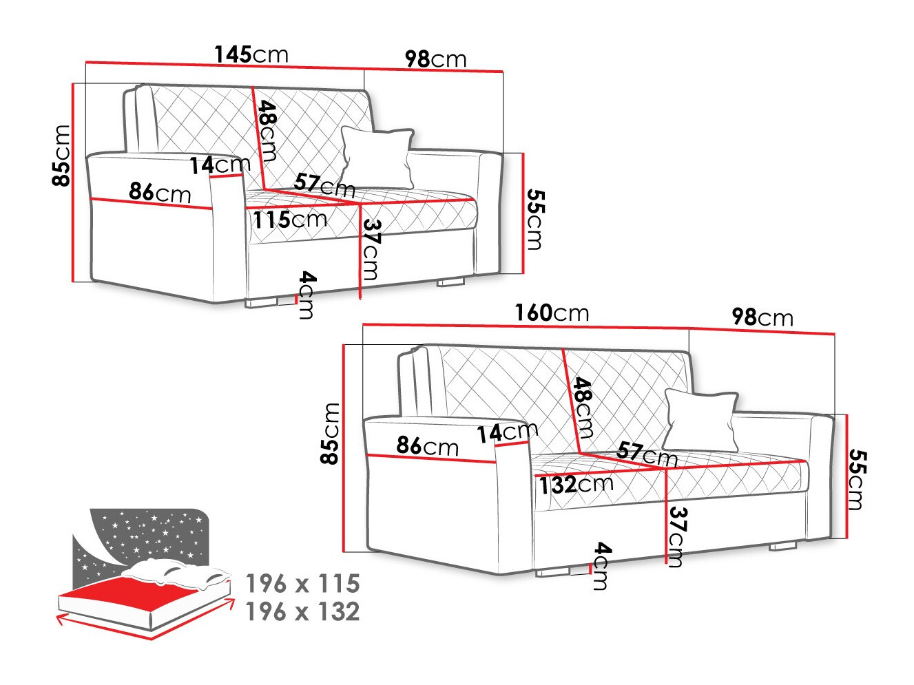 Upholstered furniture set Clarona IV (Zanzibar 182)