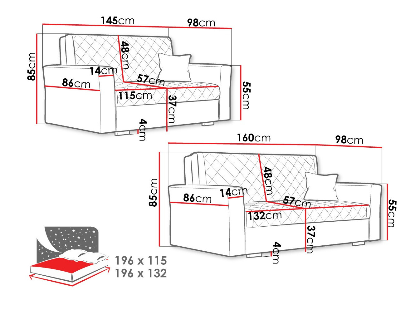 Upholstered furniture set Clarona IV (Zanzibar 190)