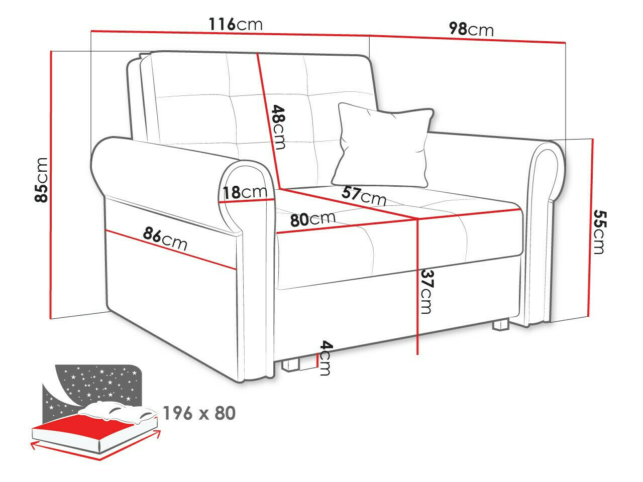 Armchair Aquala I (Mono 232)