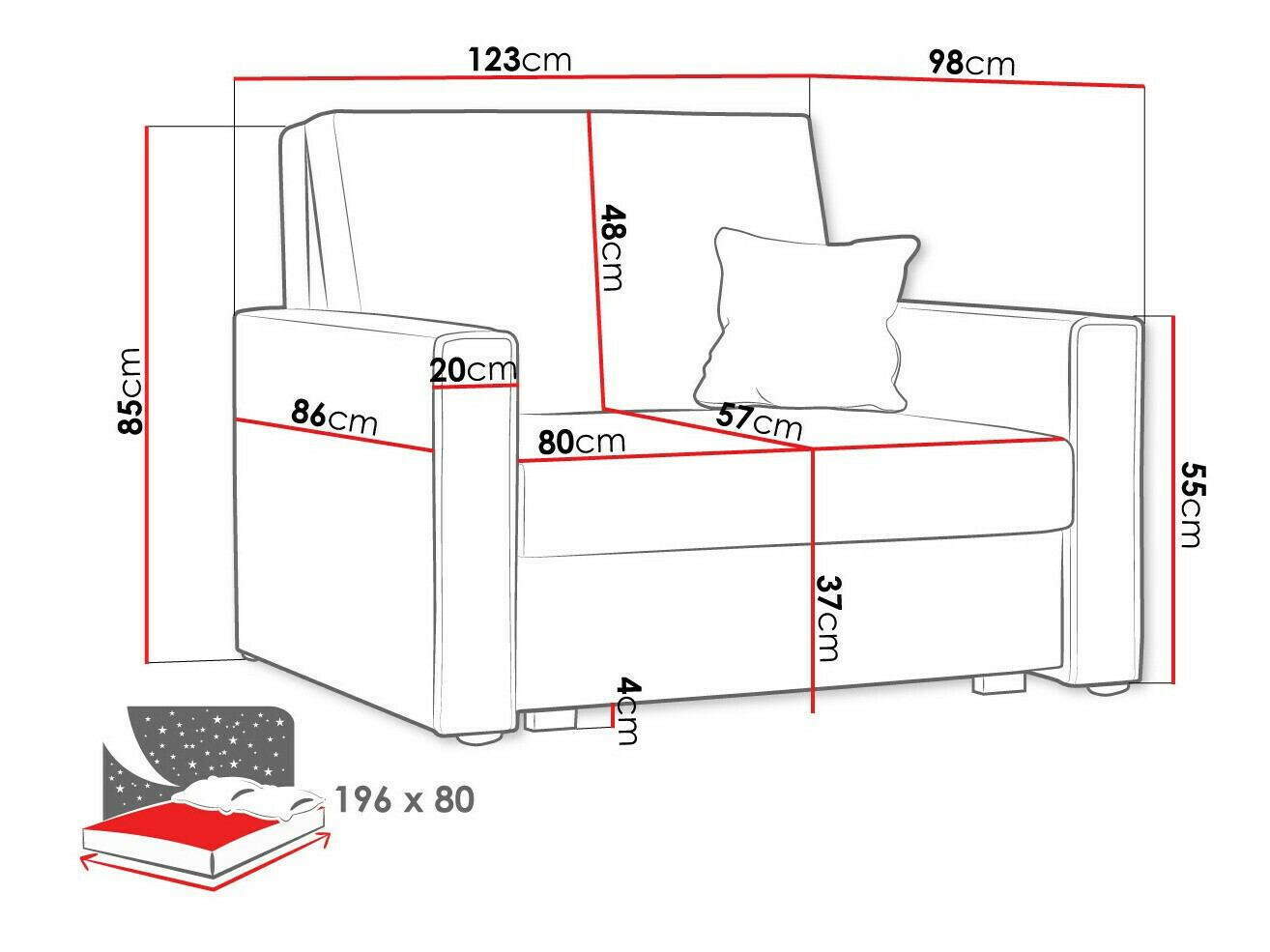 Armchair Clarlen I (Poso 125)
