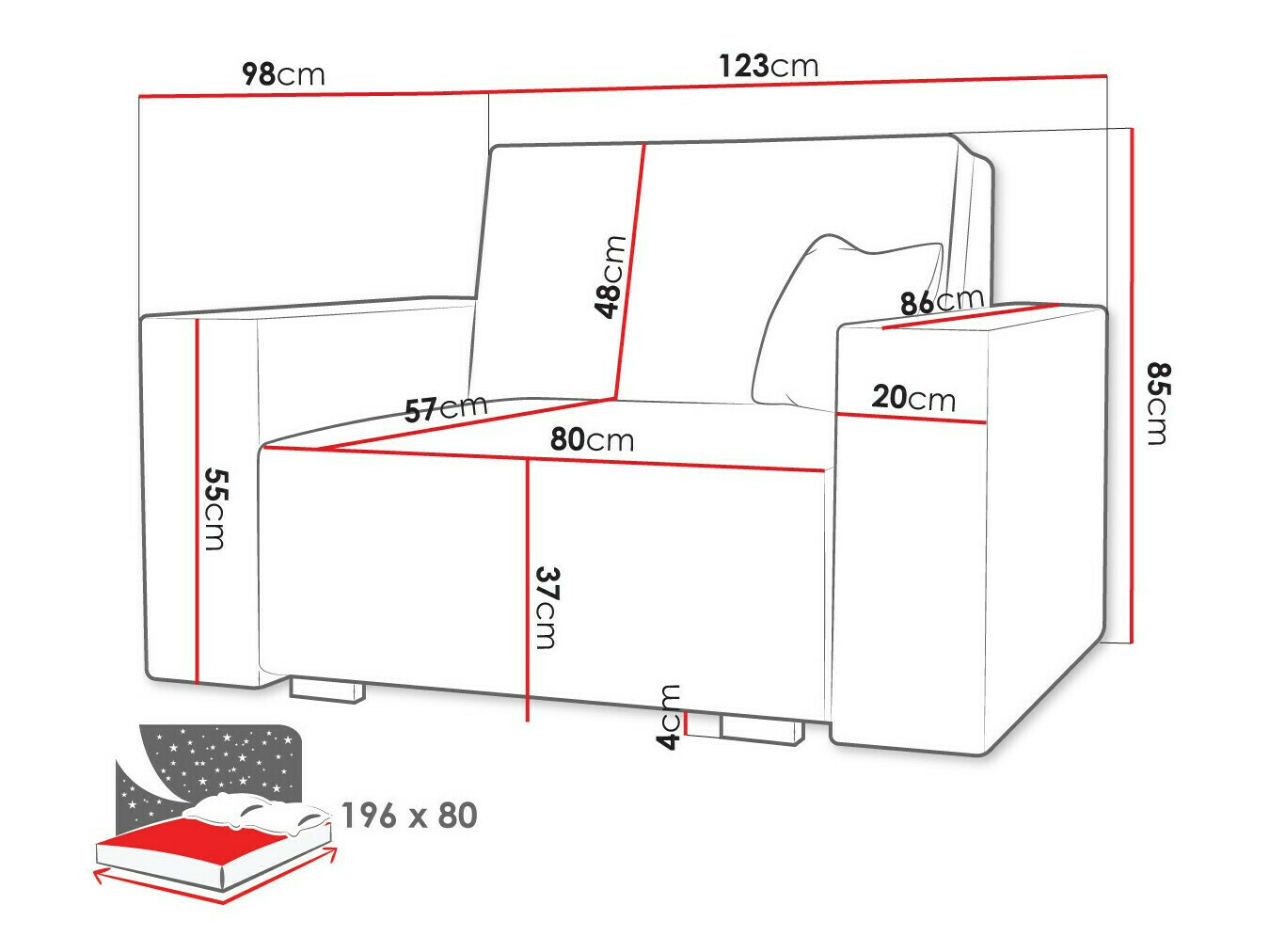 Armchair Serora I (Neve 80)