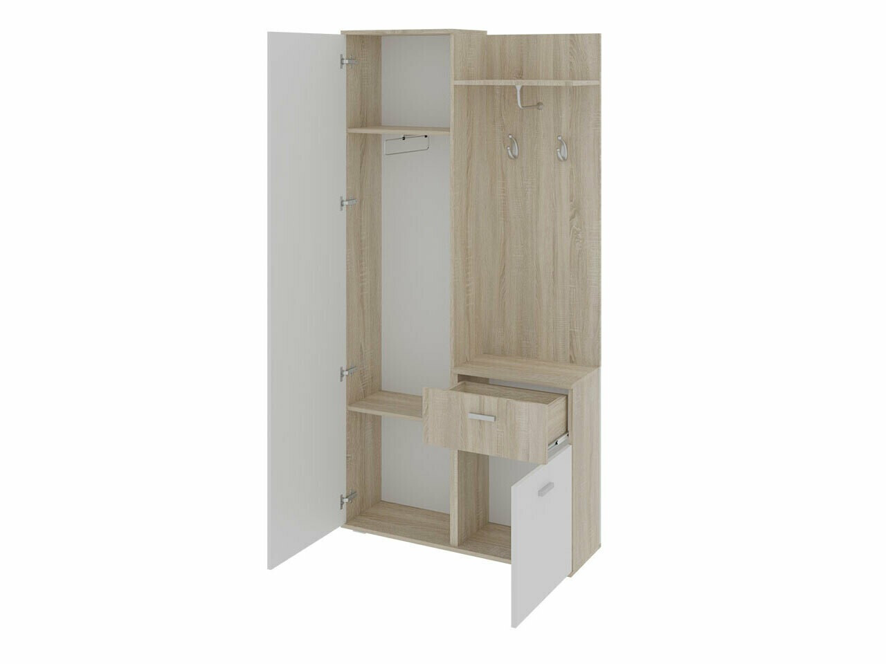 Hallway set Pavo (Artisan oak + Black)