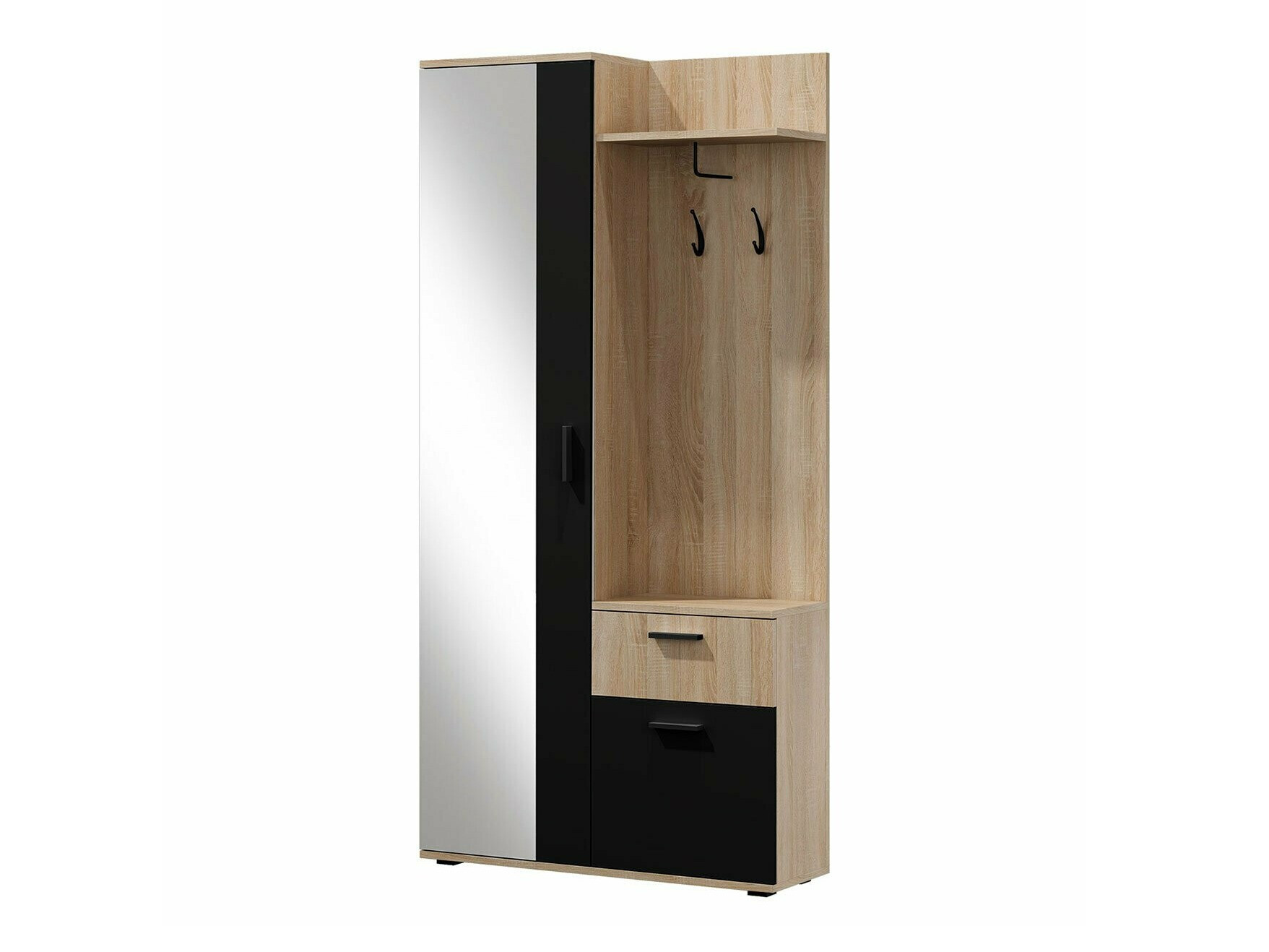 Hallway set Pavo (Artisan oak + Black)