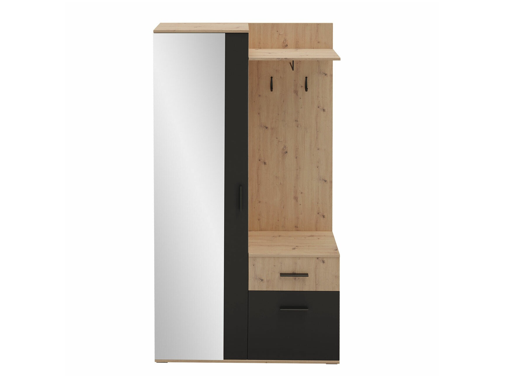 Hallway set Pavo (Artisan oak + Black)