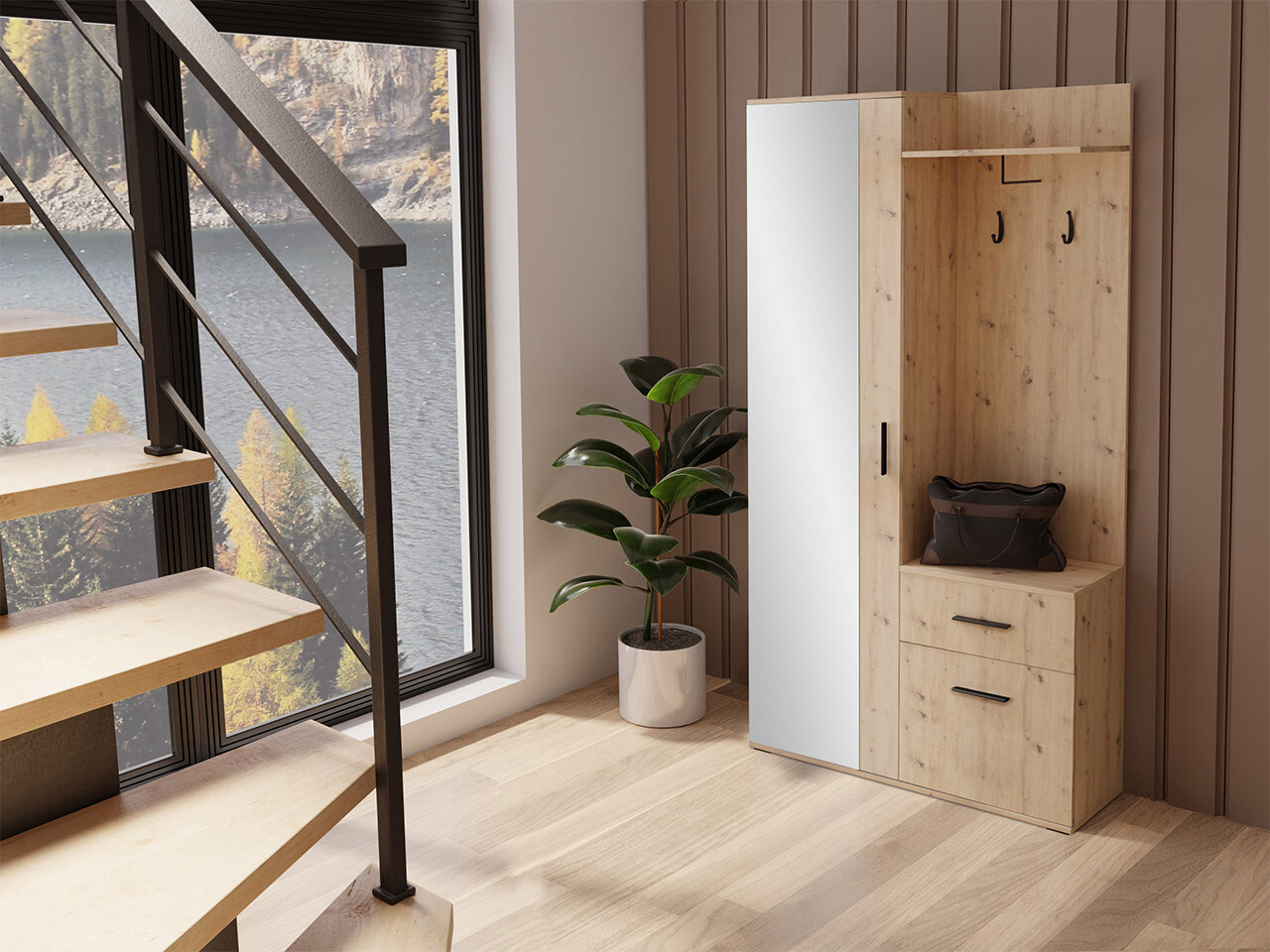 Hallway set Pavo (Artisan oak)