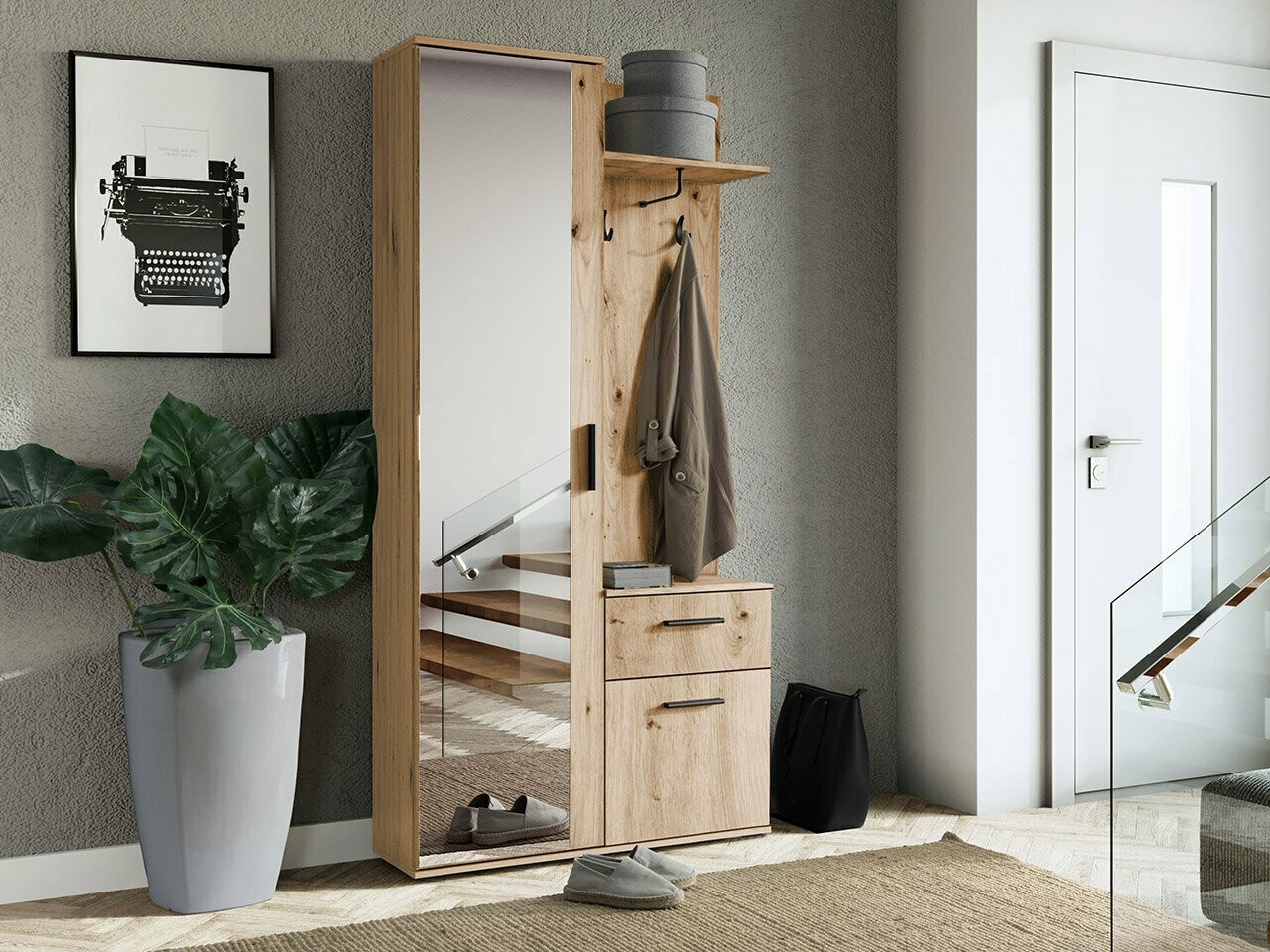 Hallway set Pavo (Artisan oak)