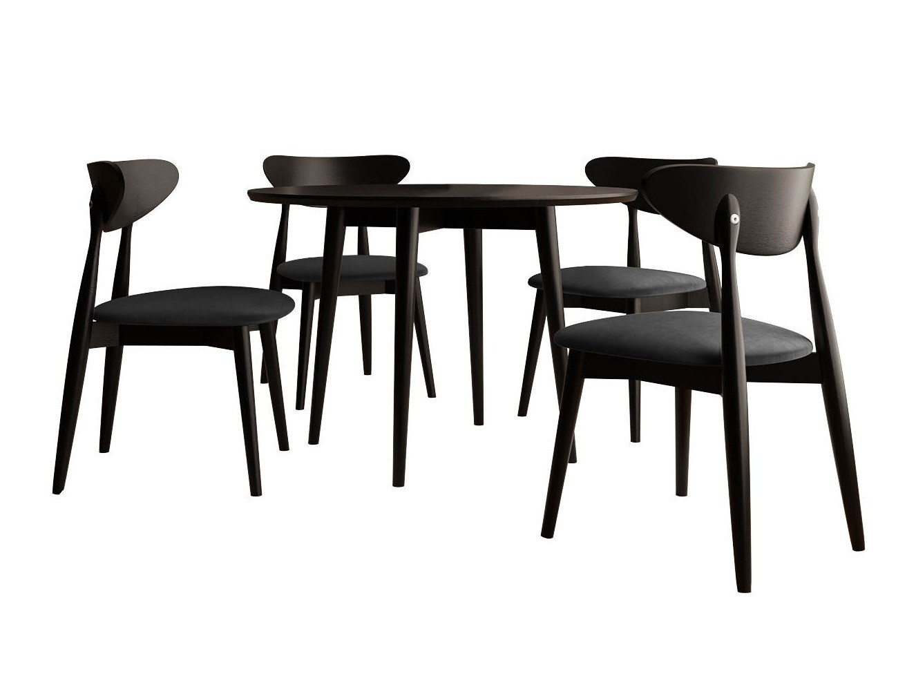 Dining set Racine 124 (Black)