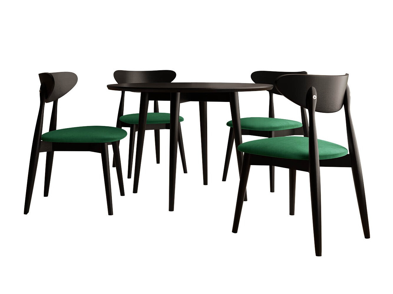 Dining set Racine 124 (Black)