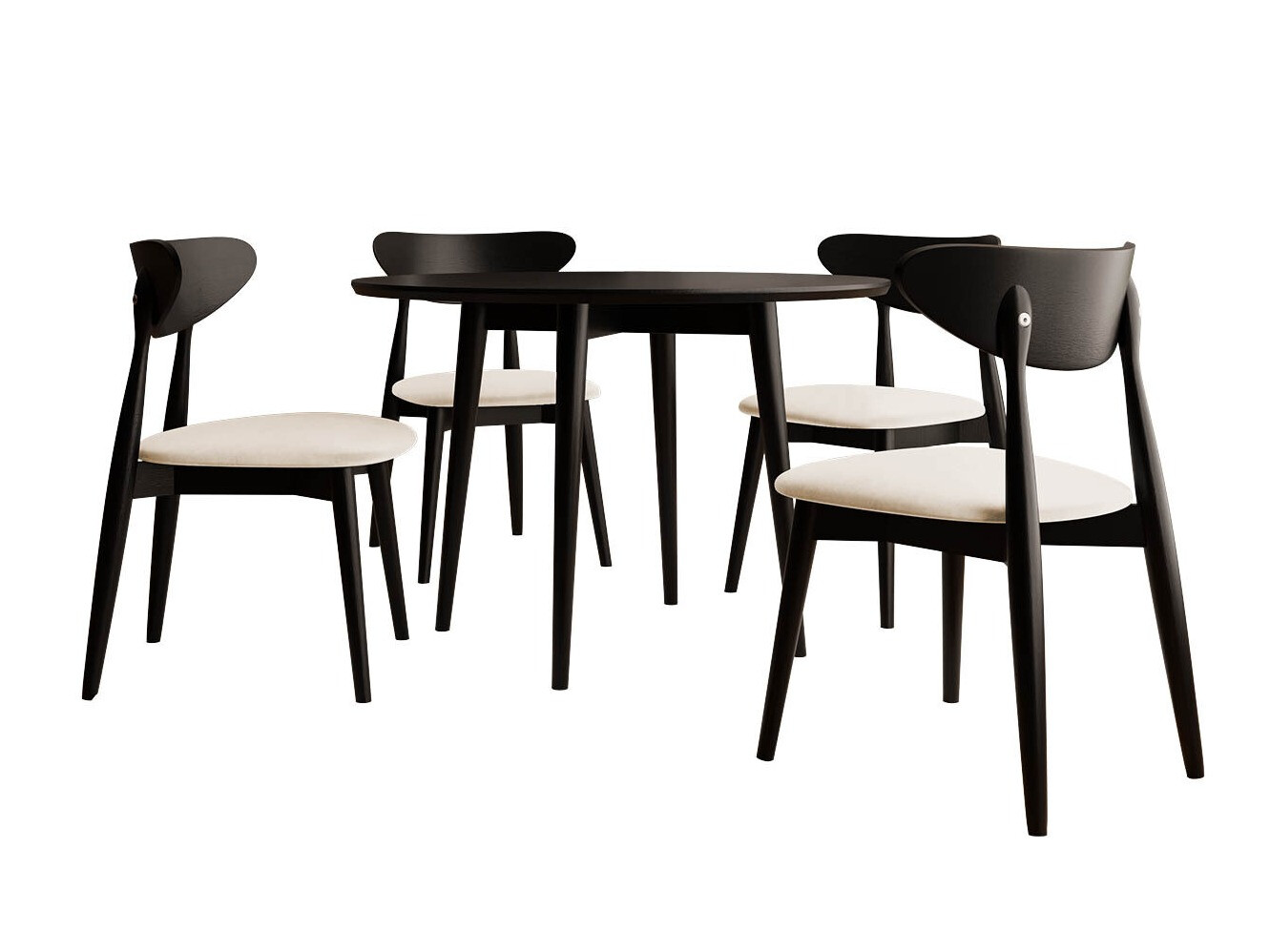 Dining set Racine 124 (Black)
