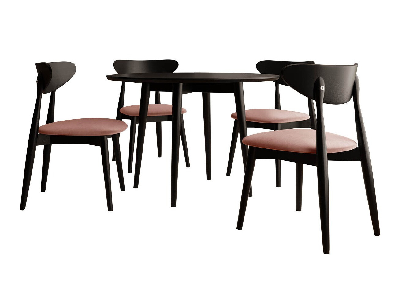 Dining set Racine 124 (Black)
