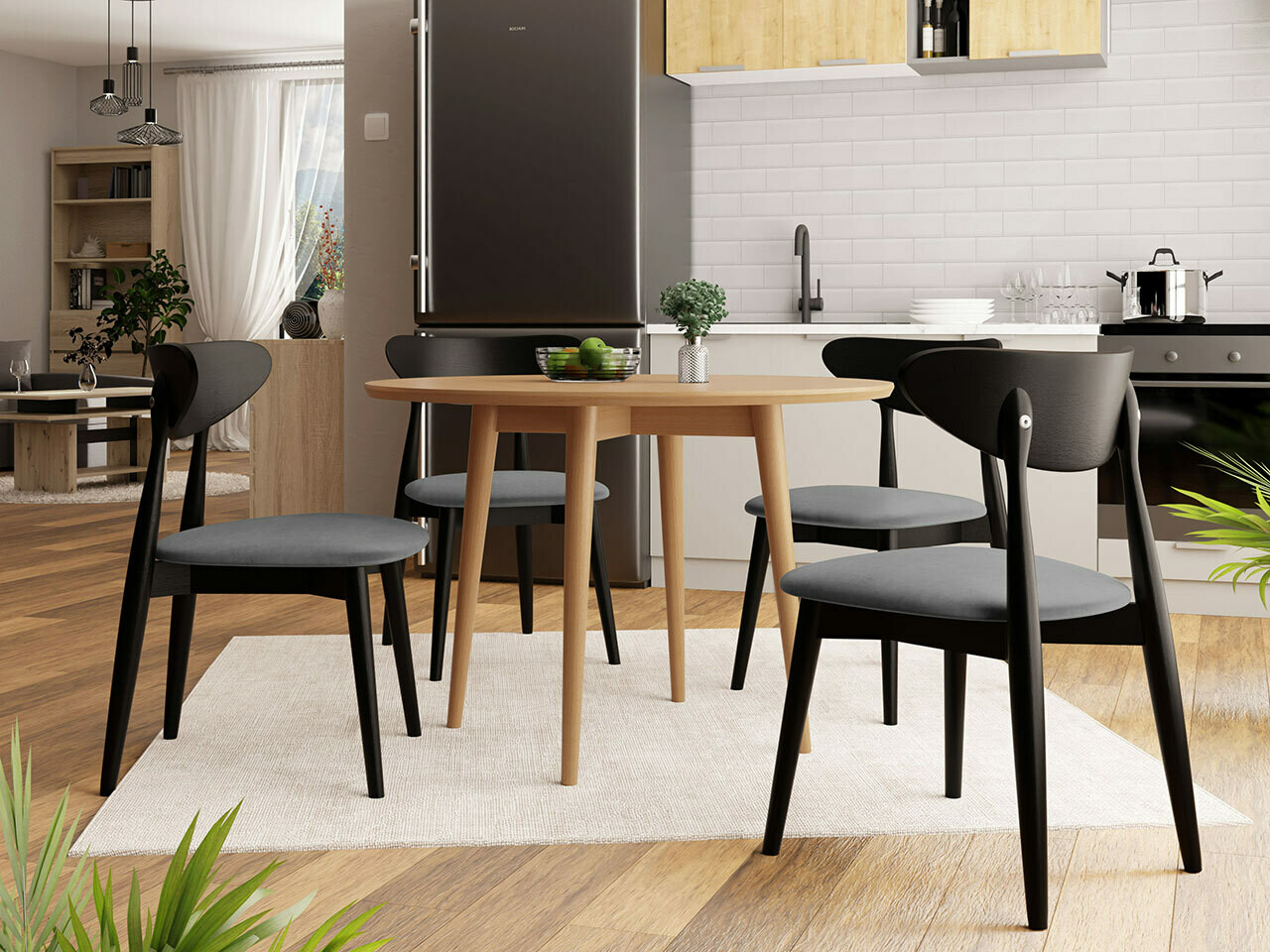 Dining set Racine 124 (Black)