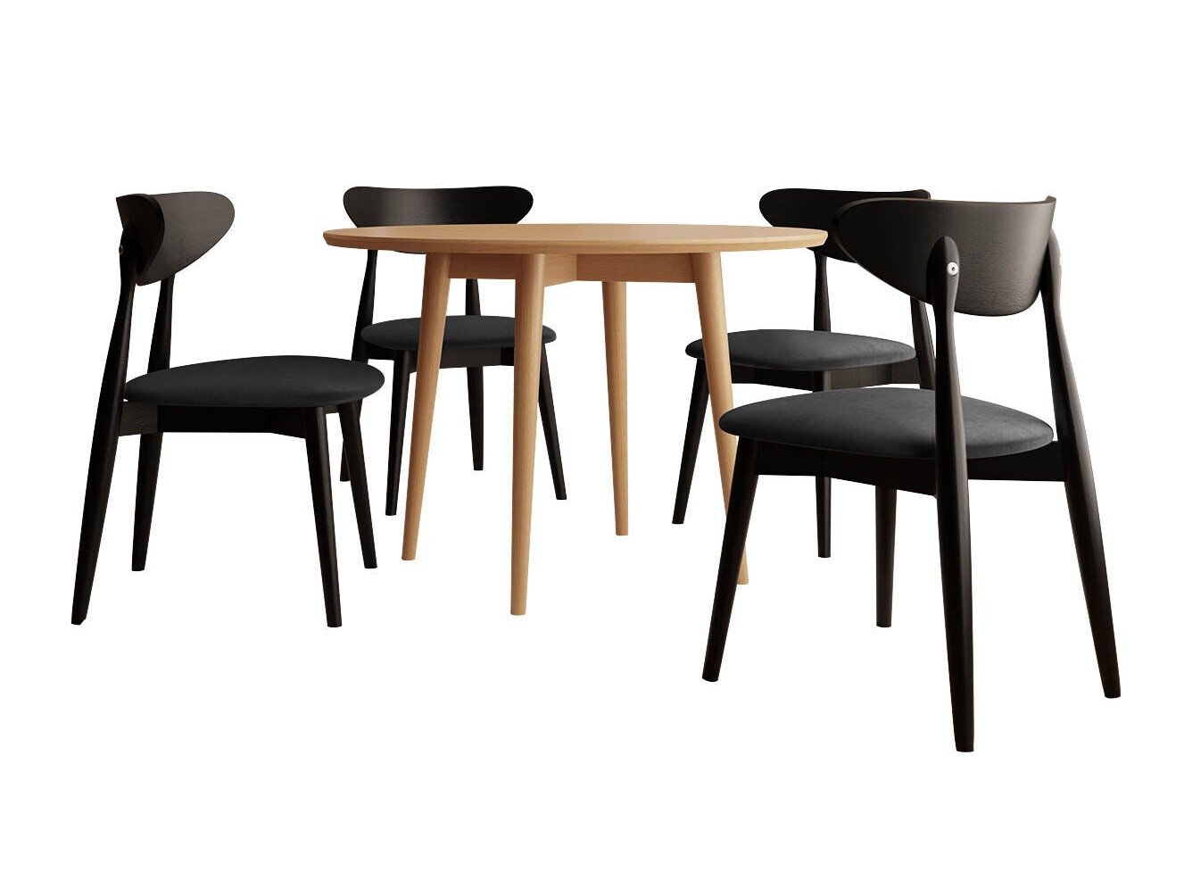 Dining set Racine 124 (Black)
