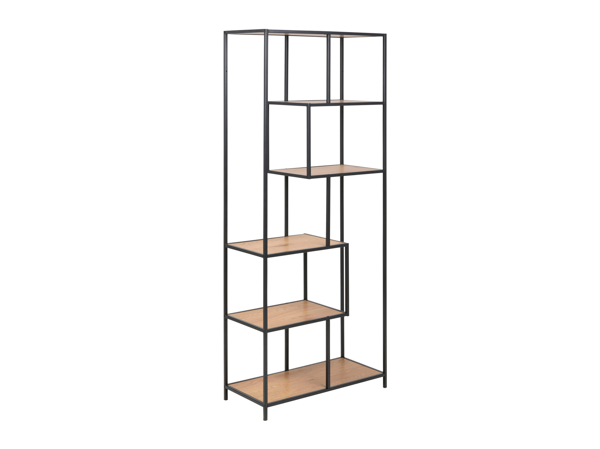 Bookcase Norsica Sevferi 104 (Wild oak + Black)