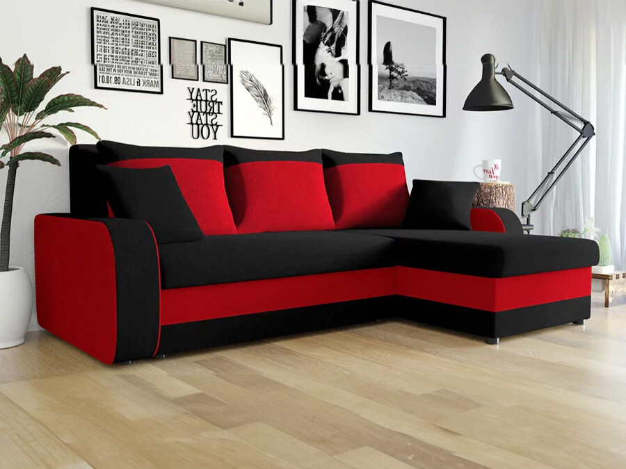 Corner sofa Comfivo 135 (Mikrofaza 15 + Mikrofaza 22)