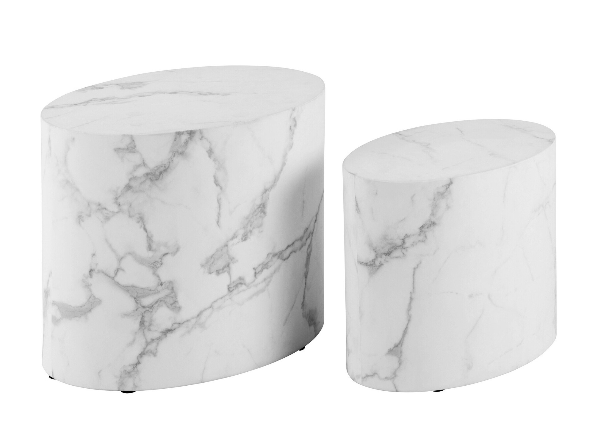 Side table set Norsica 587 (White marble)