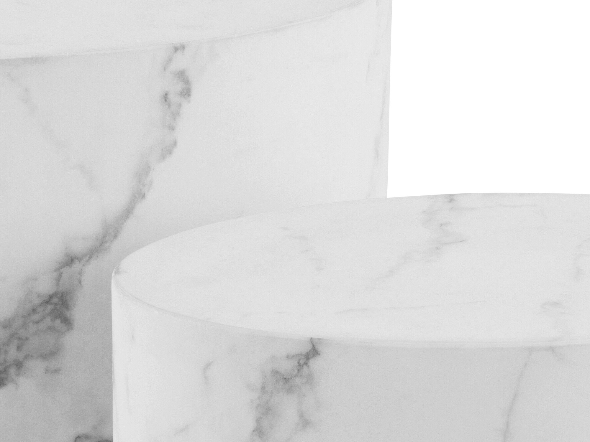 Side table set Norsica 587 (White marble)