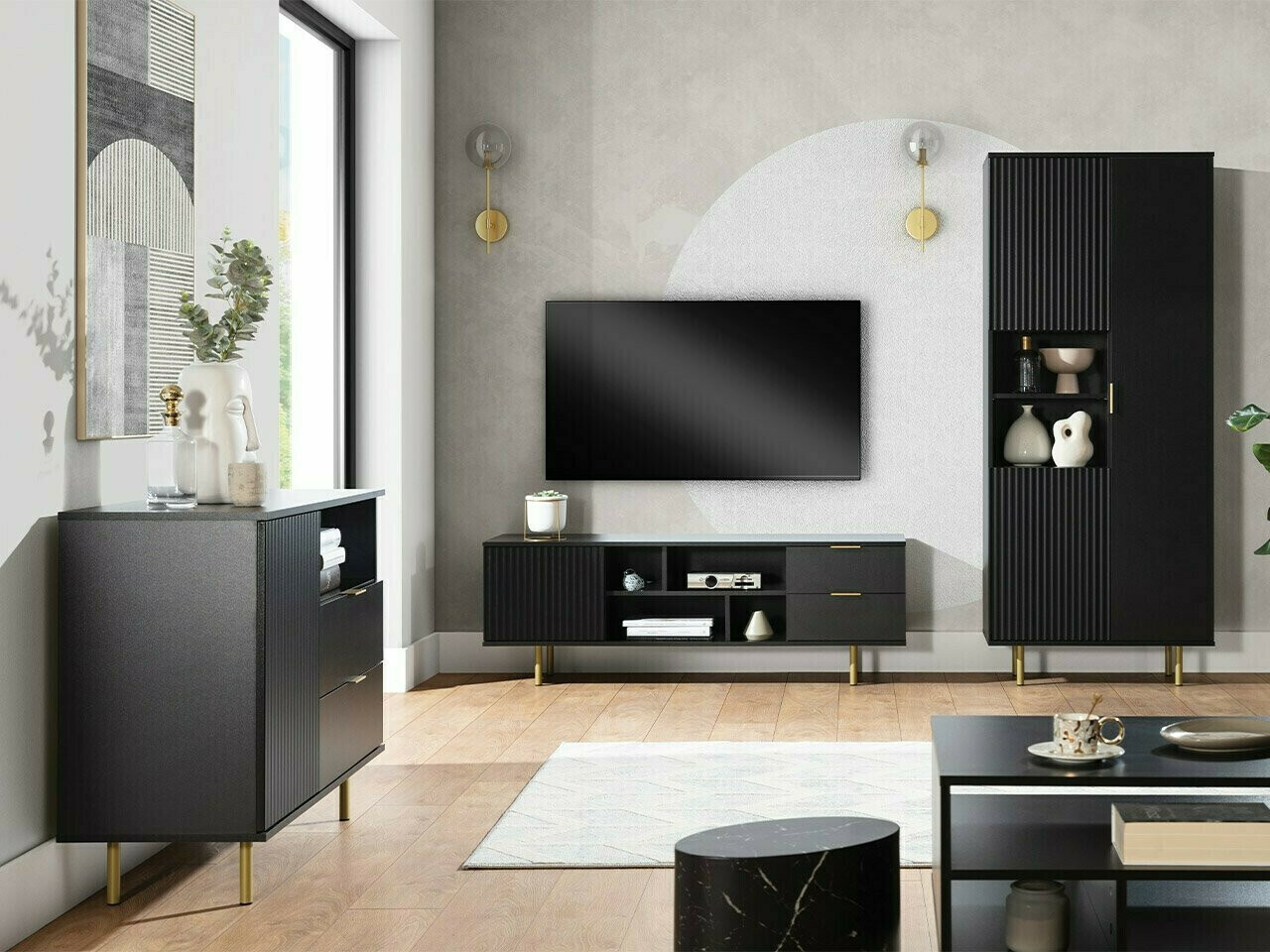 Chest of drawers Decus (Black)