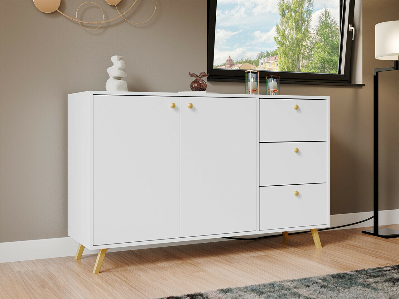 Chest of drawers Monfera 100 (White)