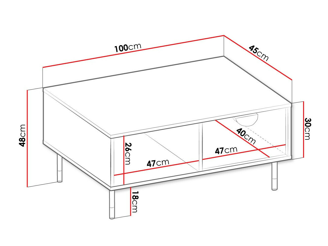 Coffee table Comfivo Vitis I