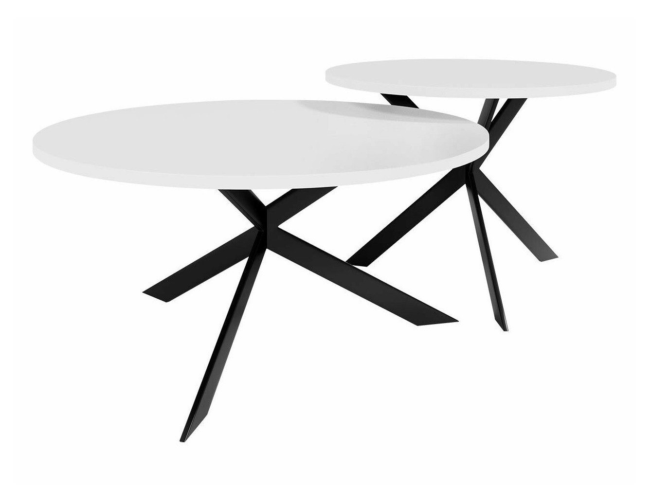 Coffee table set Oswego 108 (White + Black)