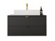 Wall-mounted bathroom cabinet for washbasin Fenenou 101 (Black)