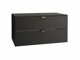 Wall-mounted bathroom cabinet for washbasin Fenenou 101 (Black)