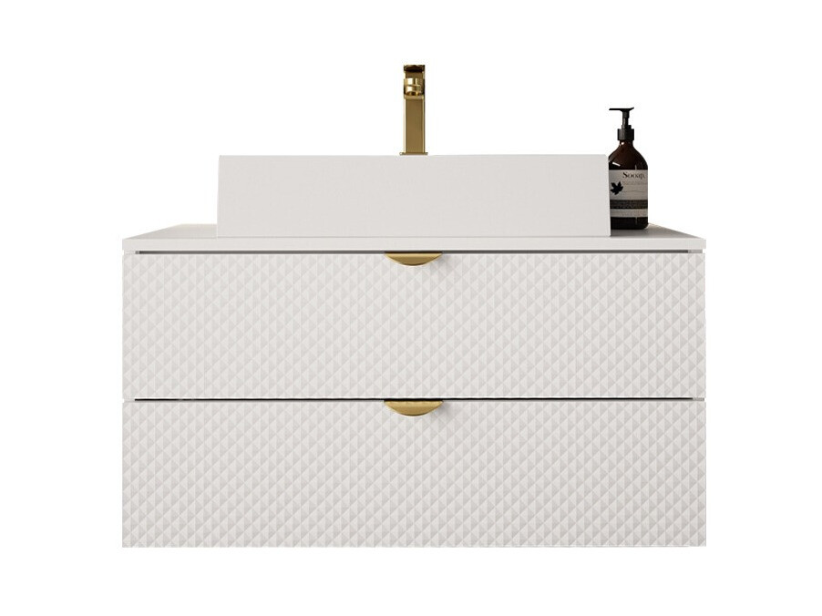 Wall-mounted bathroom cabinet for washbasin Matrix (White)
