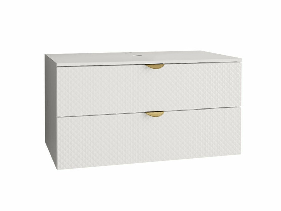 Wall-mounted bathroom cabinet for washbasin Matrix (White)