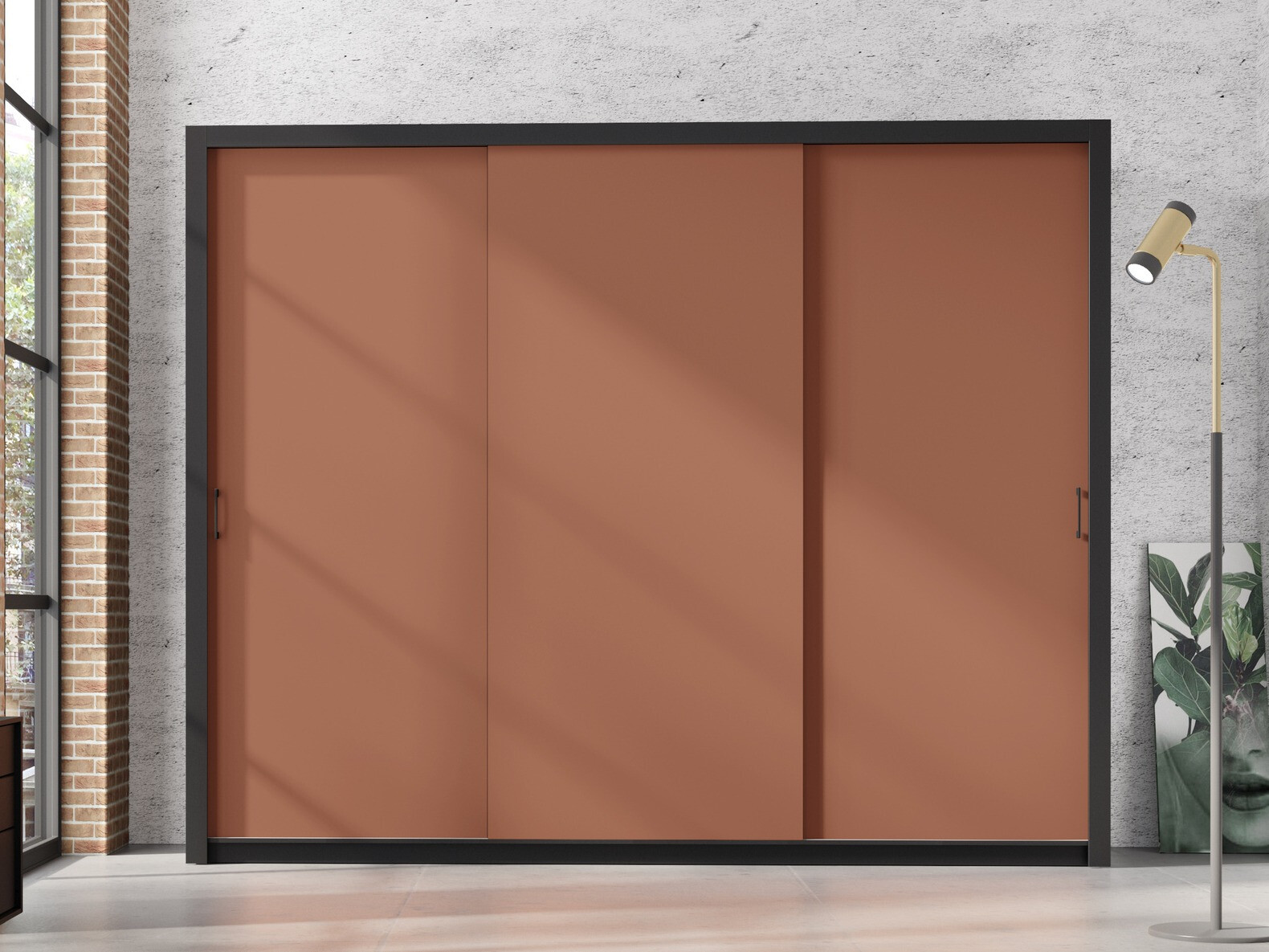 Wardrobe Murrieta 193 (Black + Brown)