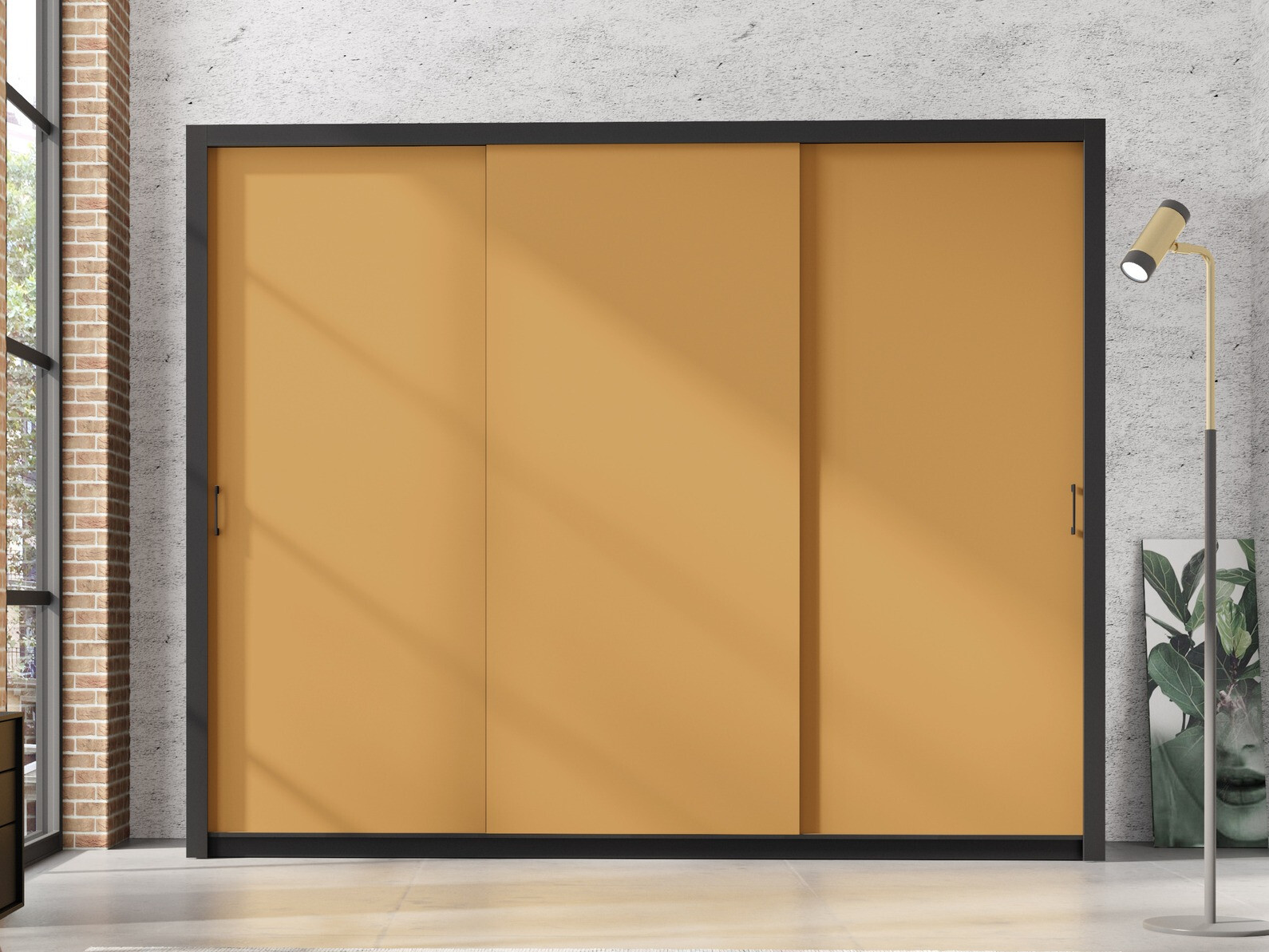 Wardrobe Murrieta 193 (Black + Yellow)