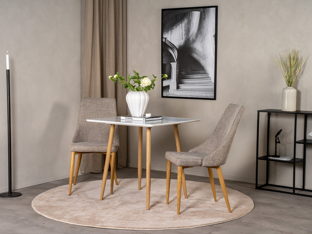 Table Dallas 4310 (White + Light wood)